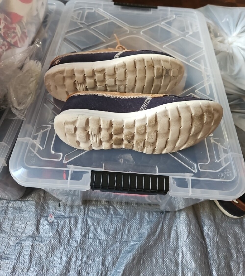 Women's Skecher Casual Two-Tone Boat Shoes - Navy and Tan(14) - Picture 5 of 5